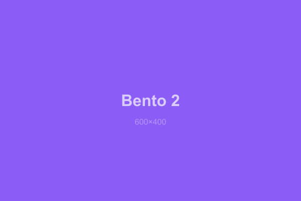 Bento grid feature