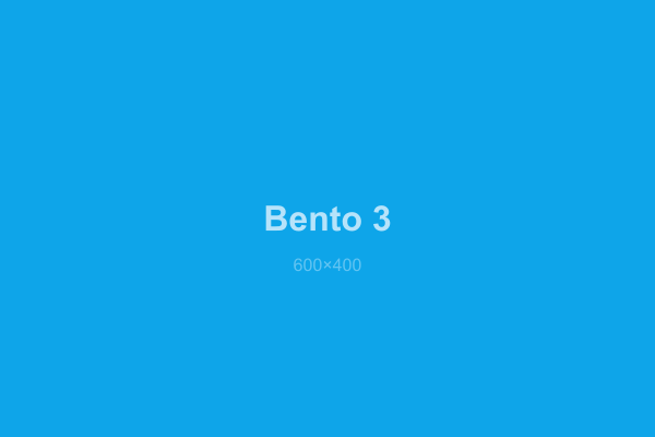 Bento grid feature