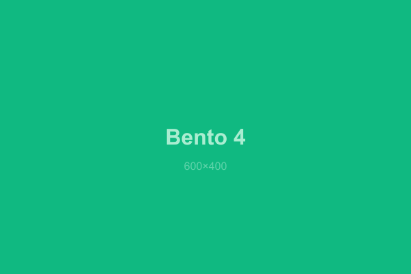 Bento grid feature